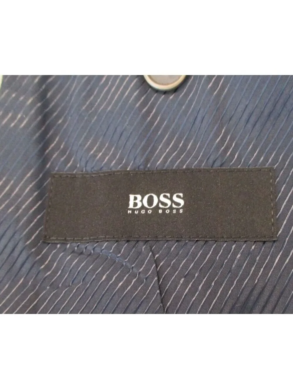 Hugo Boss Navy Blue Stretch Suit Jacket Tailored by Nordstrom Size 40R